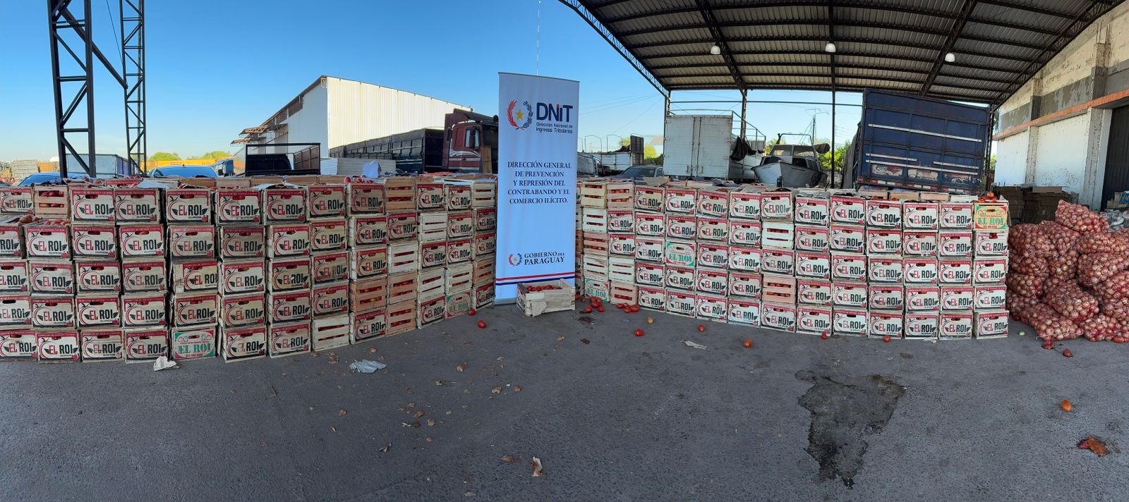 Incautan casi 15 mil kilos de productos frutihortícolas