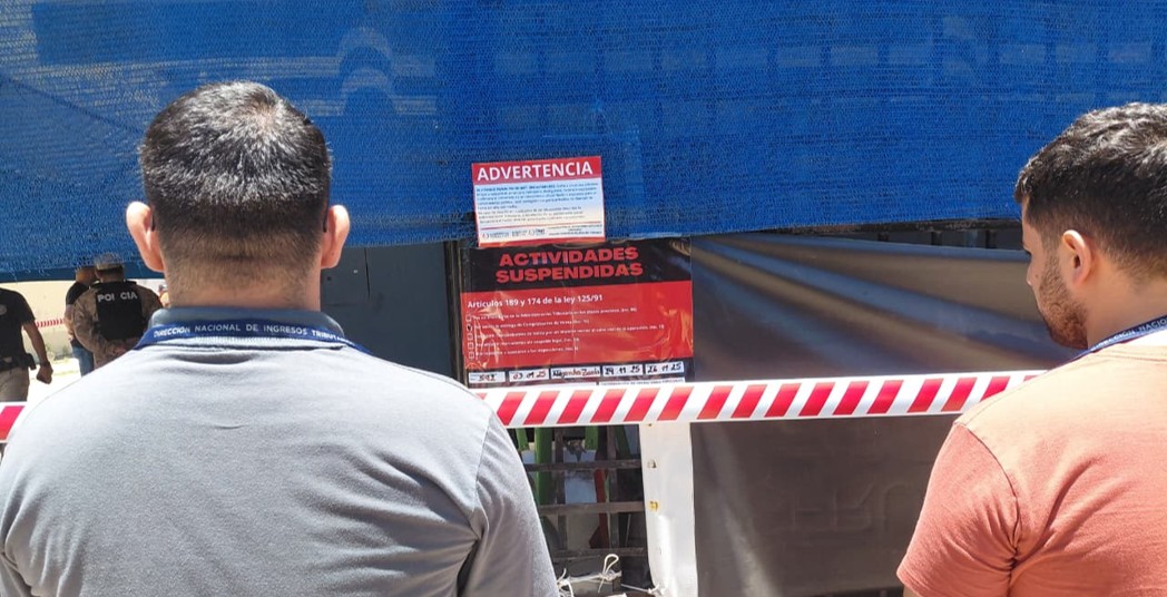 DNIT suspende actividades de concurrido comercio de venta al por mayor en Alberdi