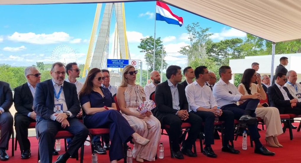 Acto oficial de habilitación, con la presencia del presidente de la República, Santiago Peña y autoridades nacionales