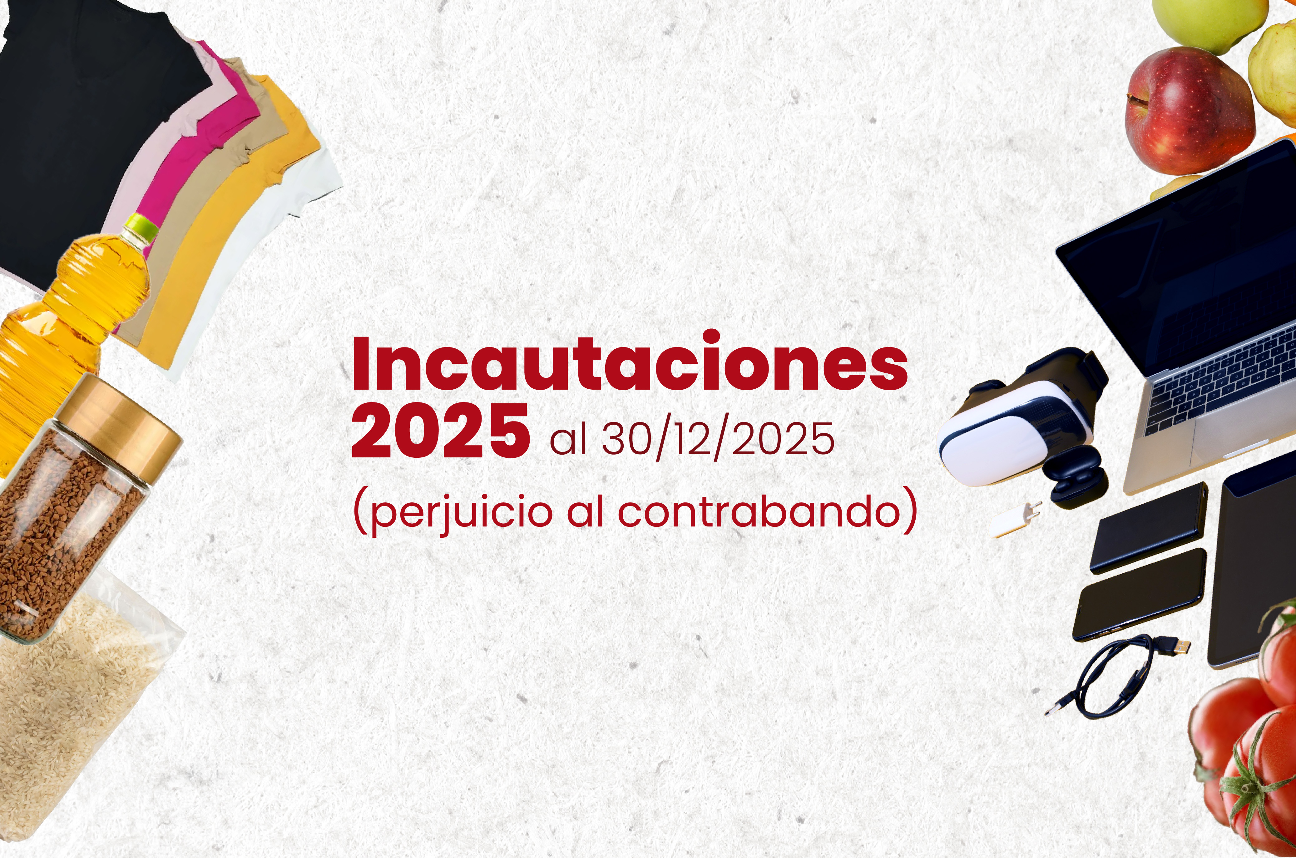 La DNIT incautó mercaderías perjudicando al contrabando por más de Gs. 141.386 millones durante el 2025