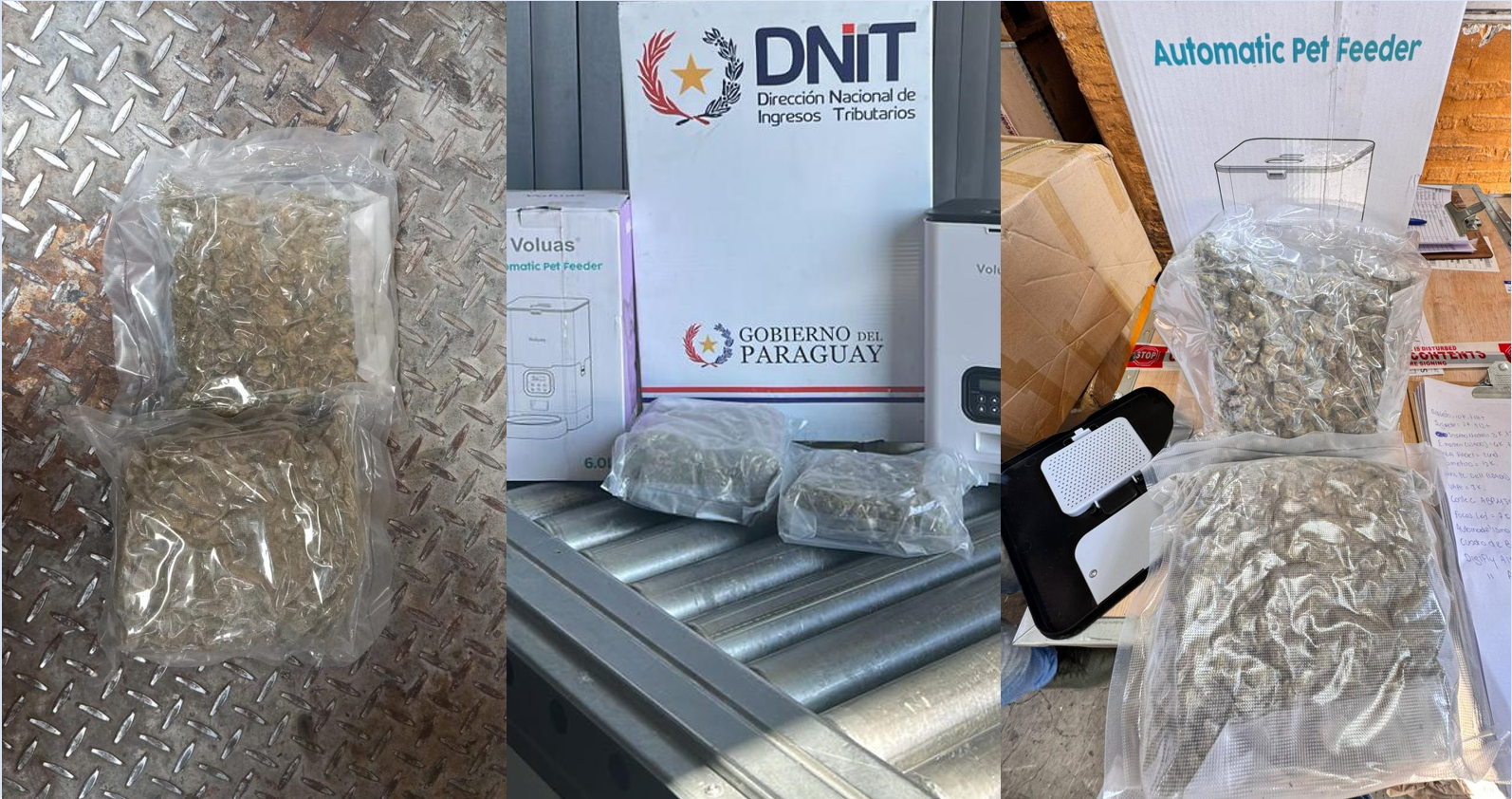 La DNIT detecta material orgánico en “comederos para mascotas”