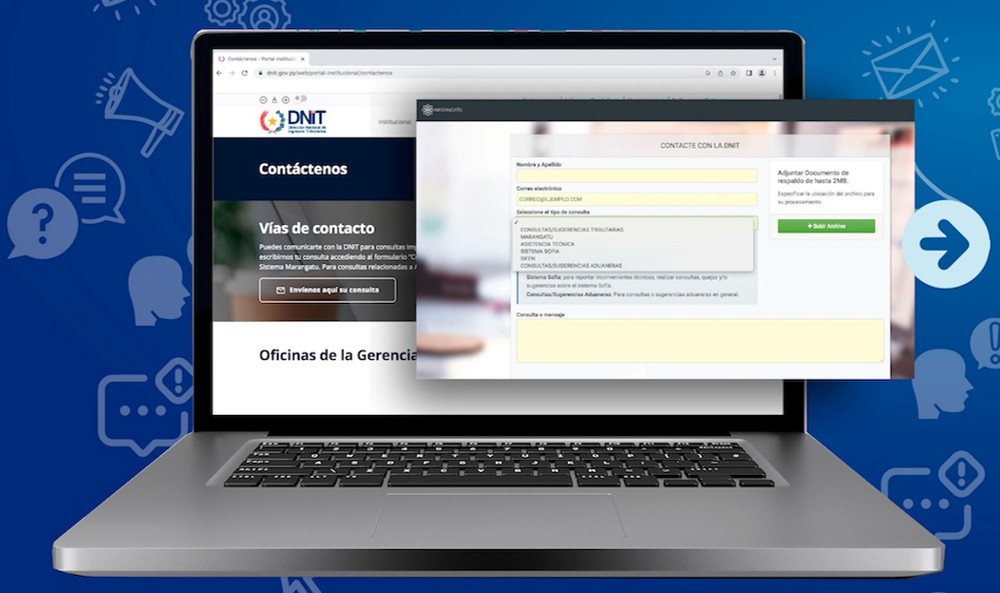DNIT canalizó más de 48.000 consultas y reclamos a través de la herramienta “Contáctenos”