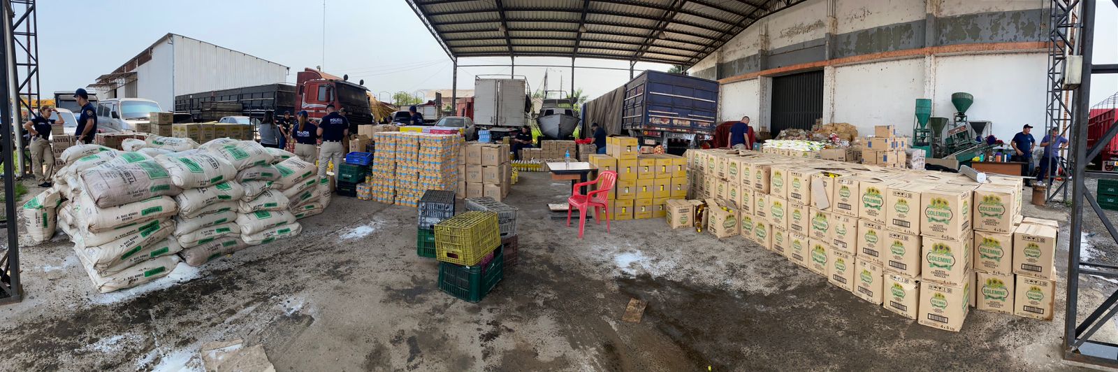 Más de G. 600 millones de perjuicio al contrabando en tres allanamientos en el Abasto